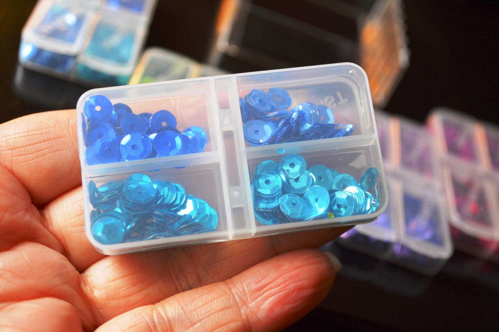 Clever Soiree Sequin Storage 'Dresser' Dollar Tree Pill Organizer