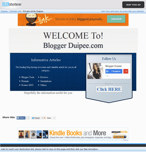 easy share links url shortener blogger template