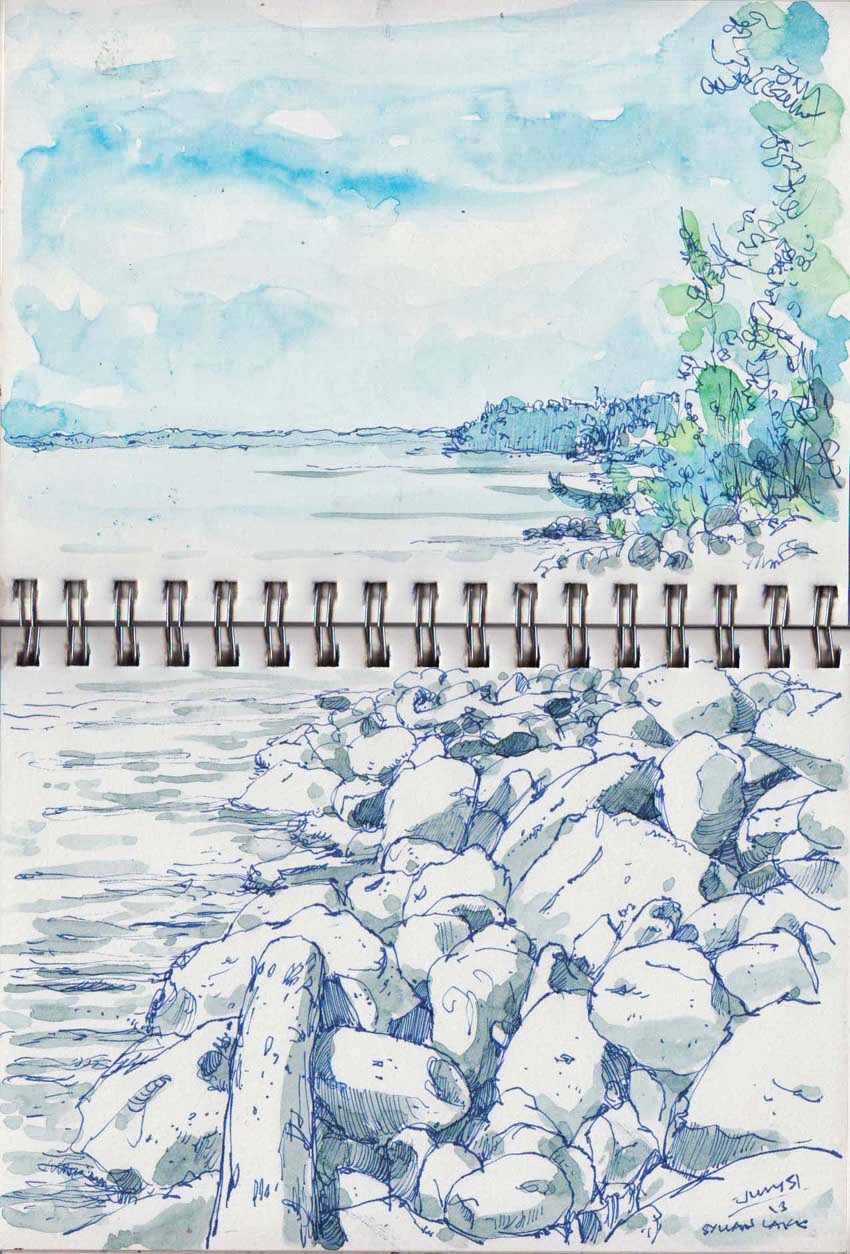 Sketching Along The Way Sunnyside Camp 2013 Part 2 Sylvan Lake