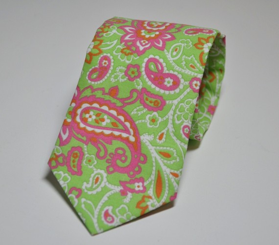 Lime and Pink Paisley Tie pink paisley tie. Lime and Pink Paisley Tie