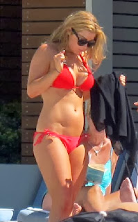 Abigail Clarke Red Bikini Las Vegas