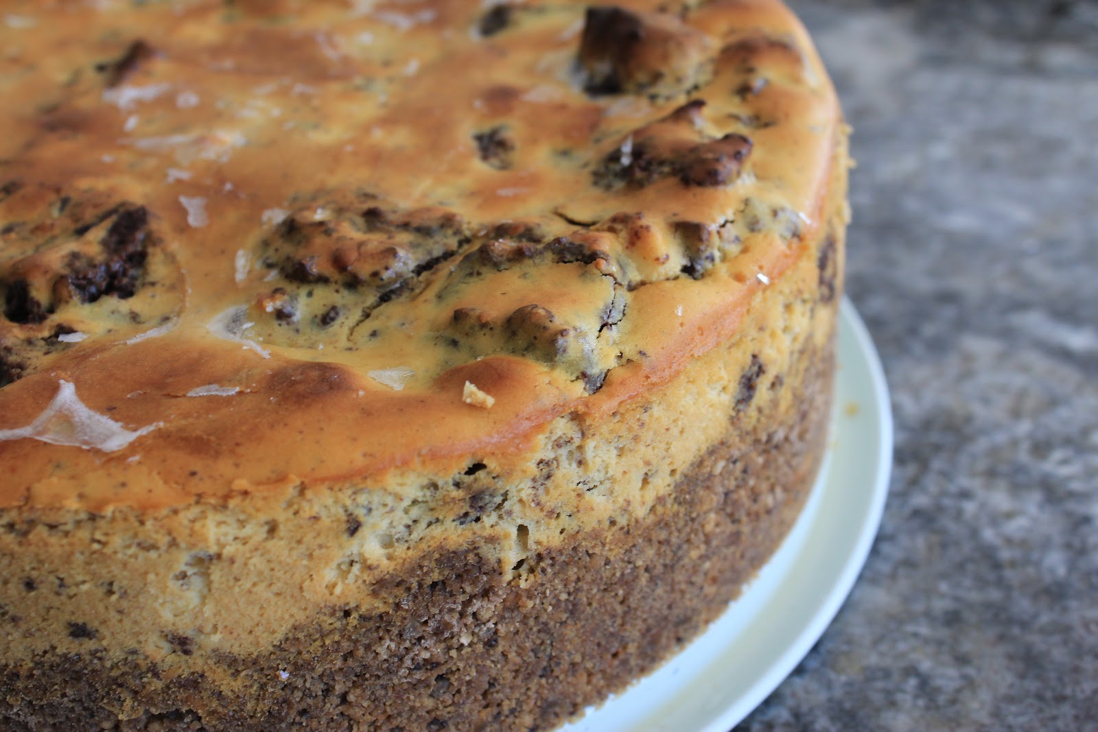The Glass Dish Caramel Brownie Cheesecake