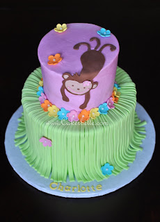 Monkey Birthday Cake on Cakerbelle Does Cakes  Cupcakes  And More     Monkey Luau Cakes
