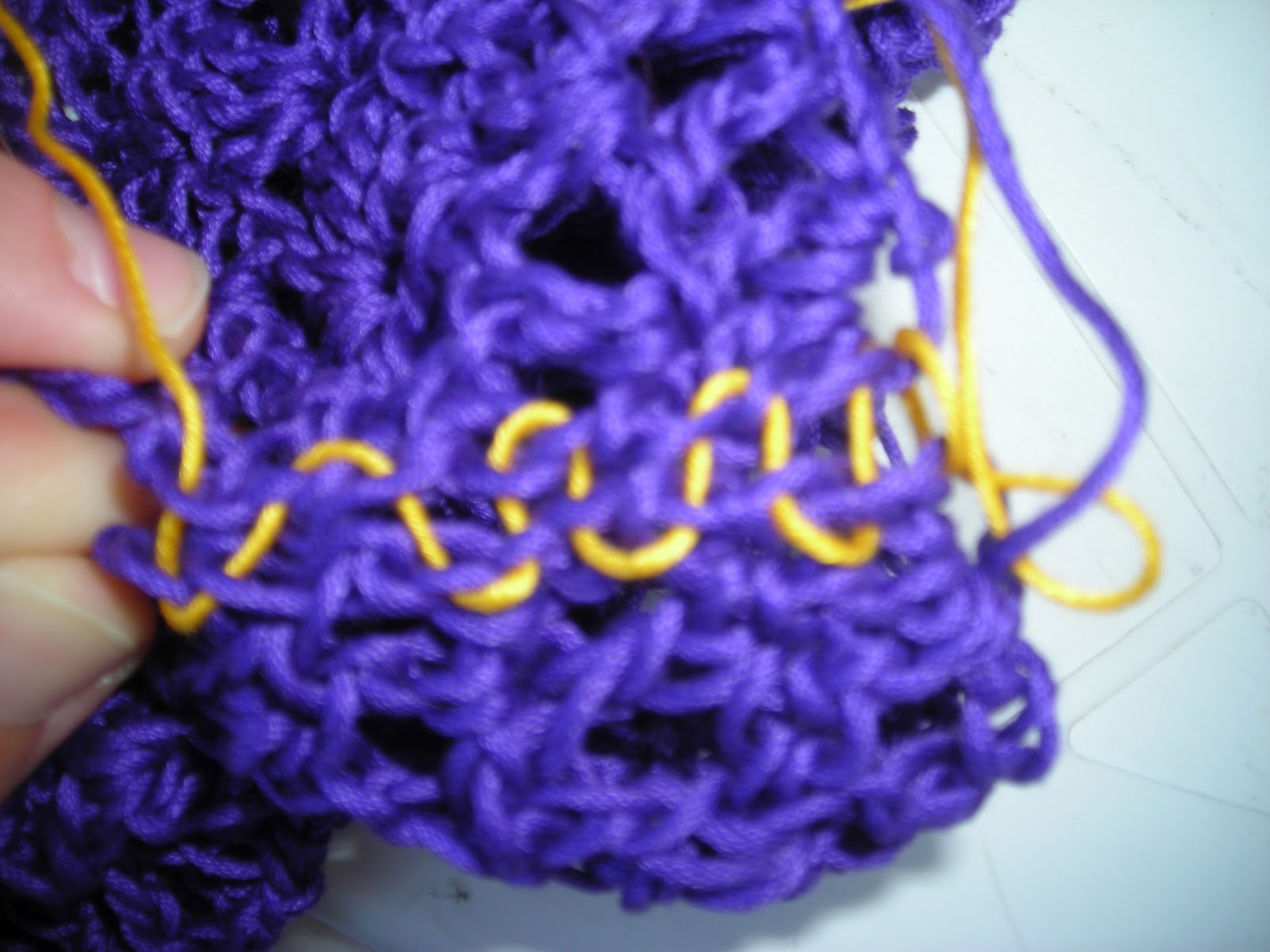 My Favorite Things: How to sew an invisible seam for a crochet garment
