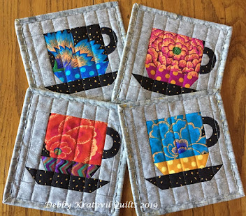Paper Pieced Coffee Cups