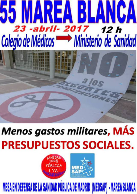 23 Abril Por una Sanidad Pública de Calidad