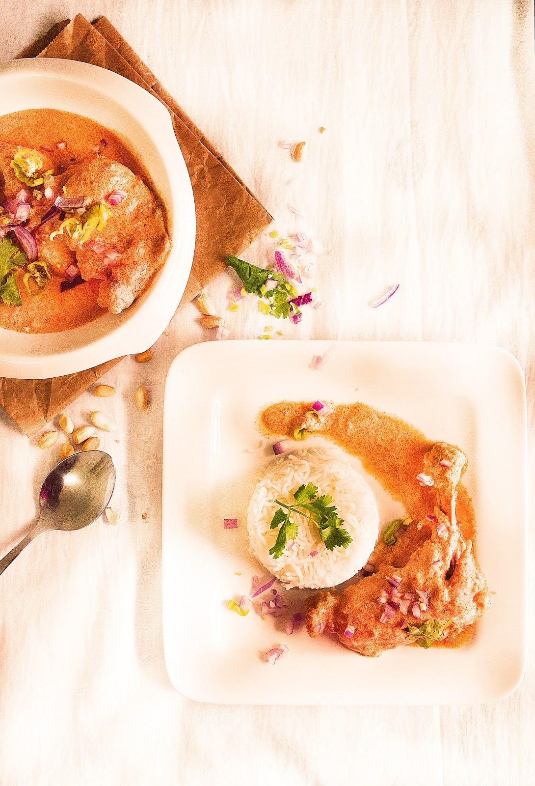 African Peanut Butter Chicken / Sauce de Arachide au Poulet