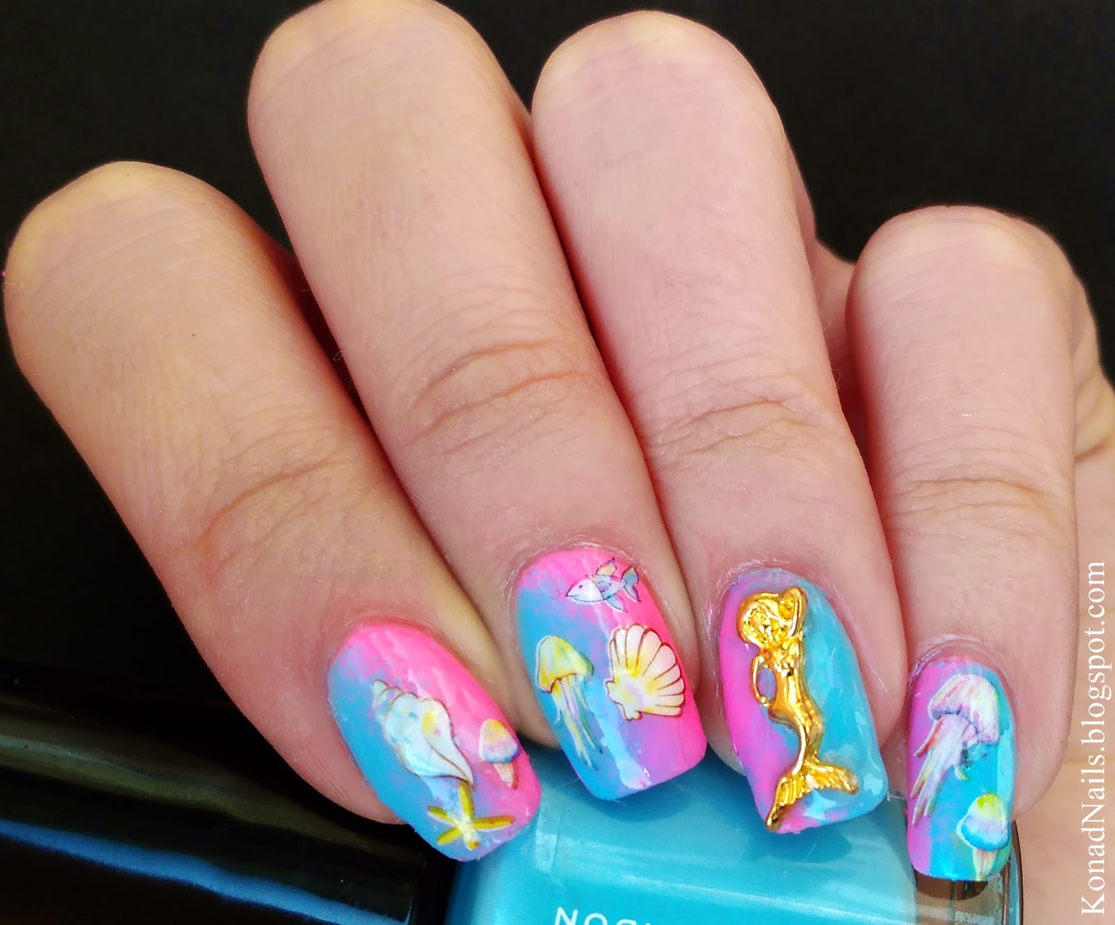 5. Under the sea nail art for a whimsical touch - wide 1