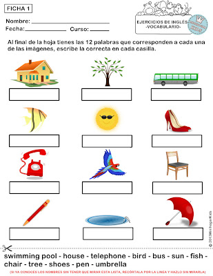 Ejercicios Ingles Cuarto Primaria Ejercicios Ingles Cuarto Primaria