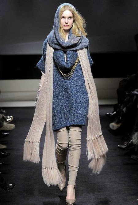 Модные женские шарфы осень-зима