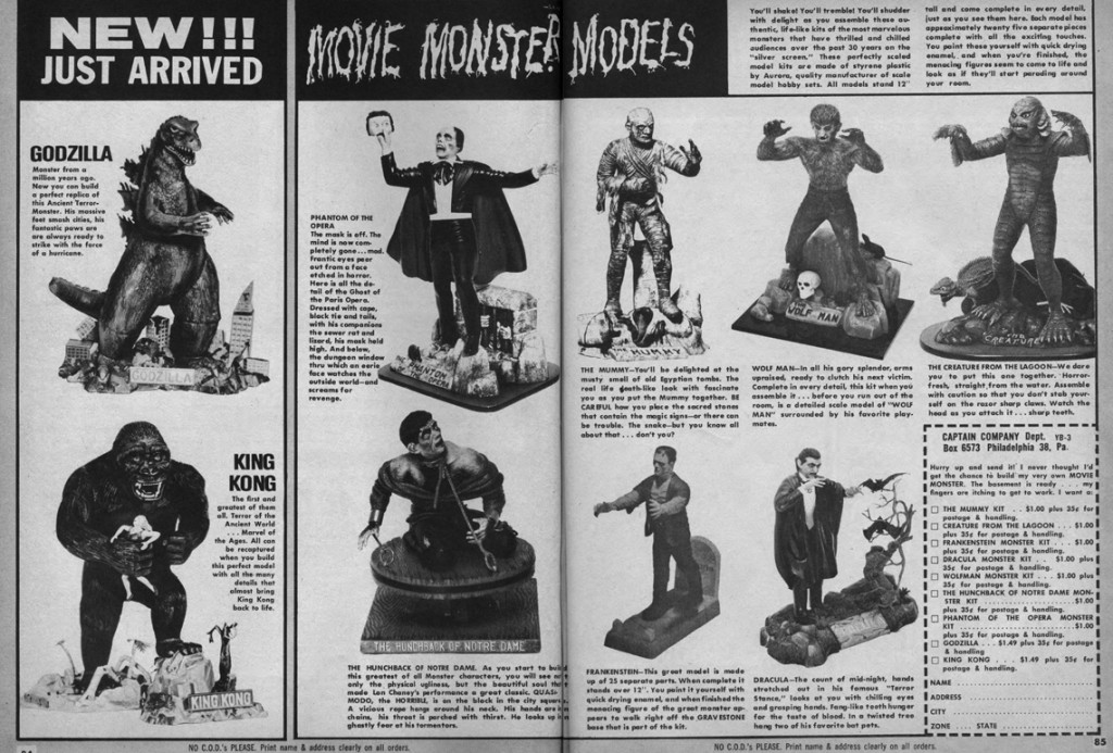 MTSC's News From The Front Toys in the Attic Aurora Monster Models of