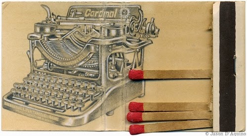 19-Typewriter-2-Jason-D-Aquino-Vintage-Matchbook-Drawings-www-designstack-co