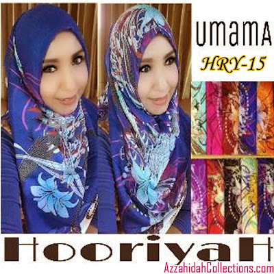 Jilbab Segi Empat Umama Scarf Hooriya - www.azzahidahcollections.com