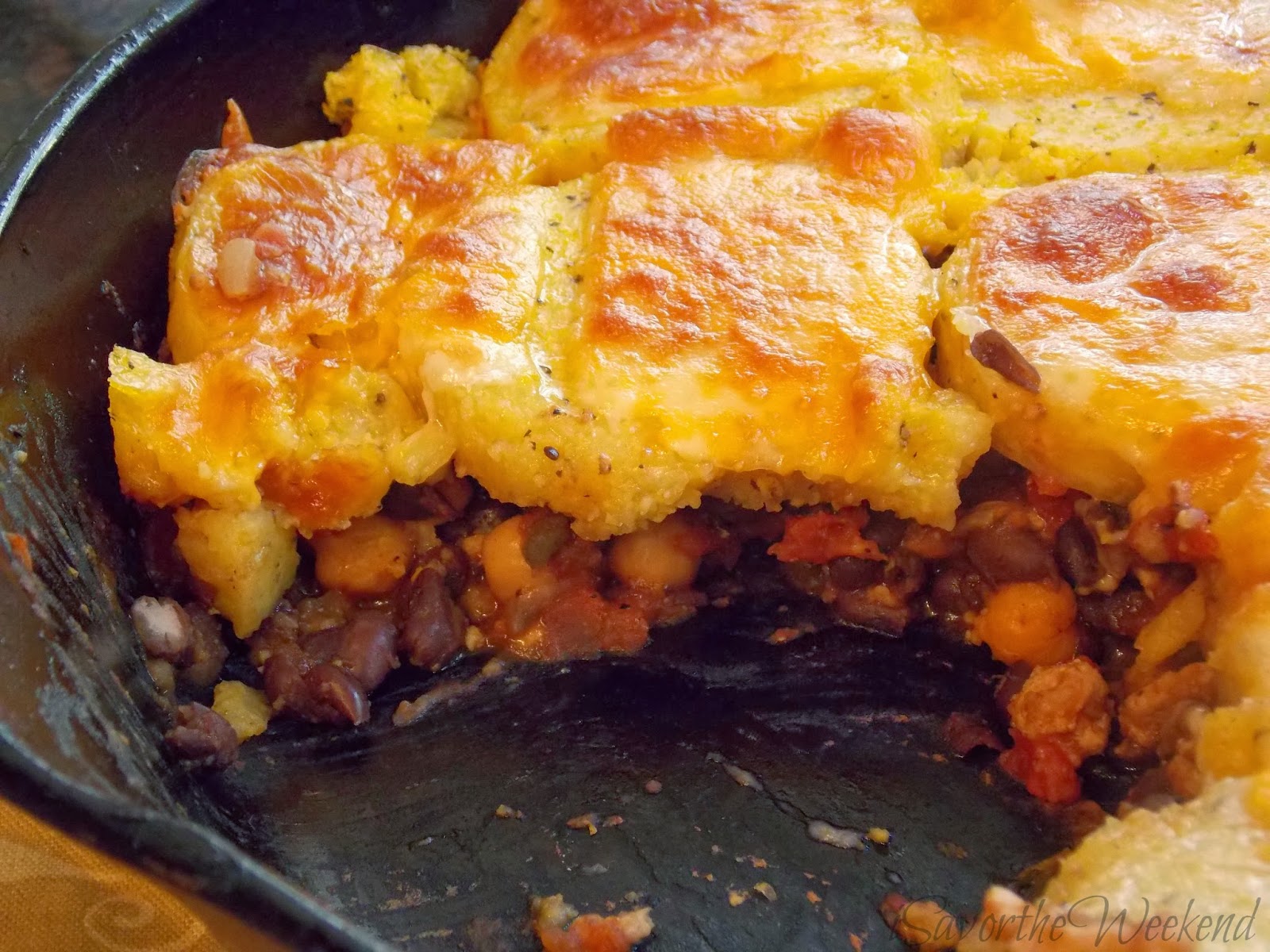iSavor the Weekend Polenta Tamale Pie