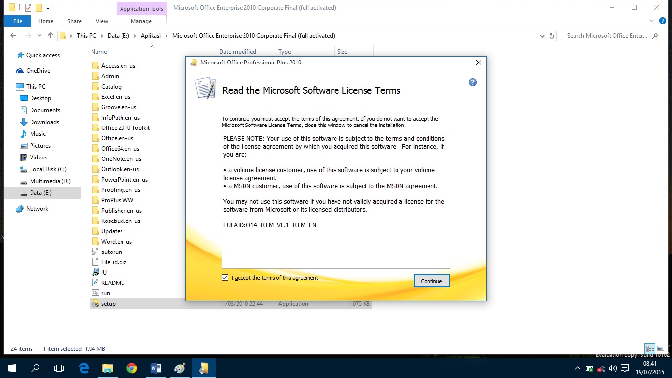 Cara Install Microsoft Office 2010 | Dadan Hermansah