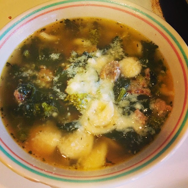 Turkey Sausage and Broccoli Rabe Soup