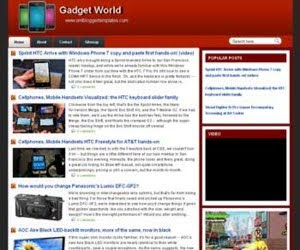 Gadget World Blogger Template