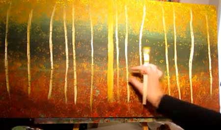 How to Paint Aspen Trees