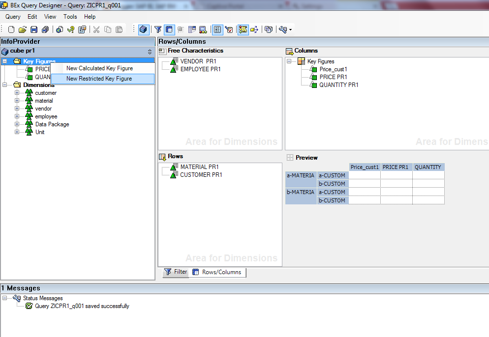 Sap Bi Sap Bw Bex Restricted Keyfigure