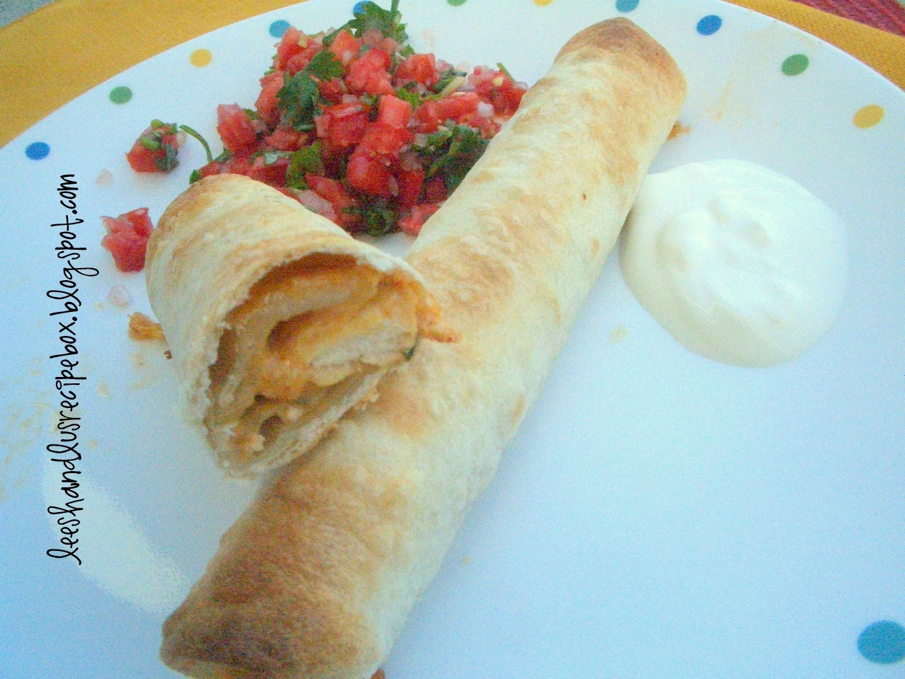Leesh & Lu's Recipe Box {Baked} Creamy Chicken Taquitos