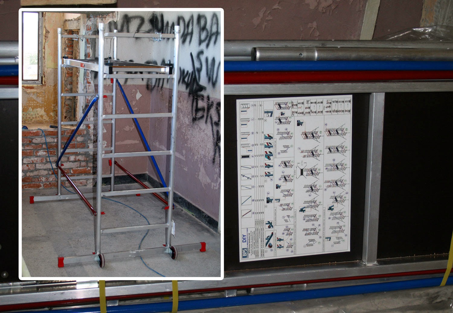 Scaffolding put together Scaffolding put together