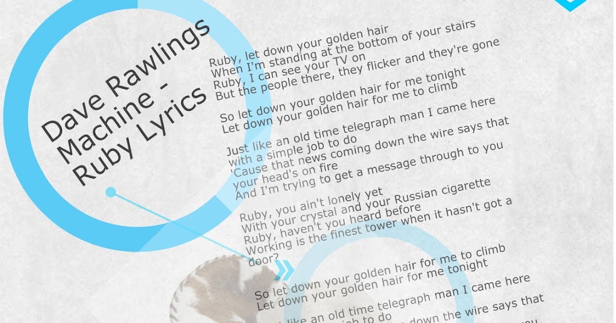 Dave Rawlings Machine Ruby Lyrics Dave Rawlings Machine Tickets