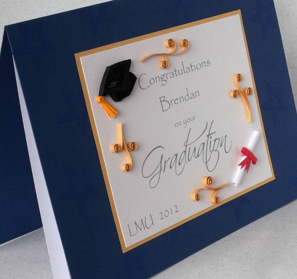 Paper Daisy Cards Quilled graduation card 2