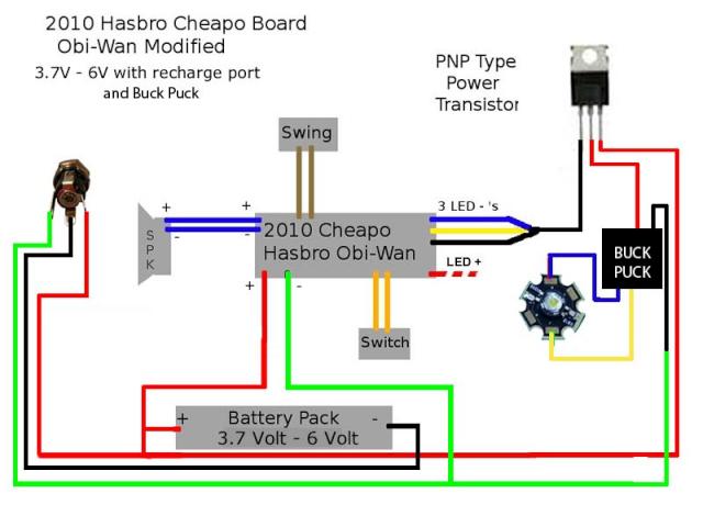 Simple Wire Diagram Led Lightsaber