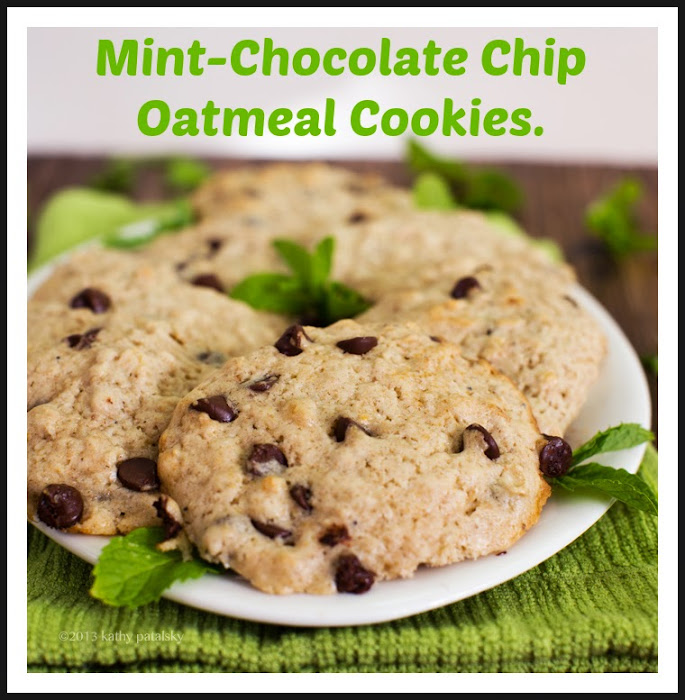 MintChocolate Chip Oat Cookies Vegan Recipe