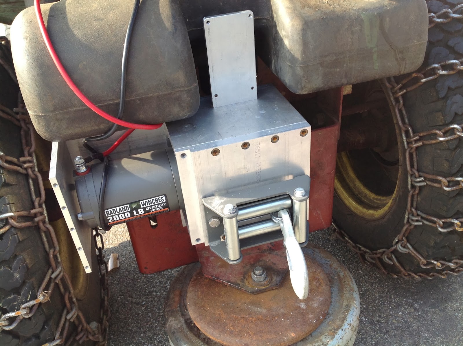 Robert's Projects Installing a Harbor Freight Winch on my John Deere 316