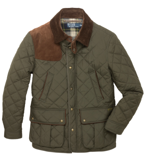 polo quilted jacket mens