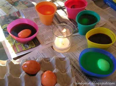 Kool-Aid Dyed Easter Eggs