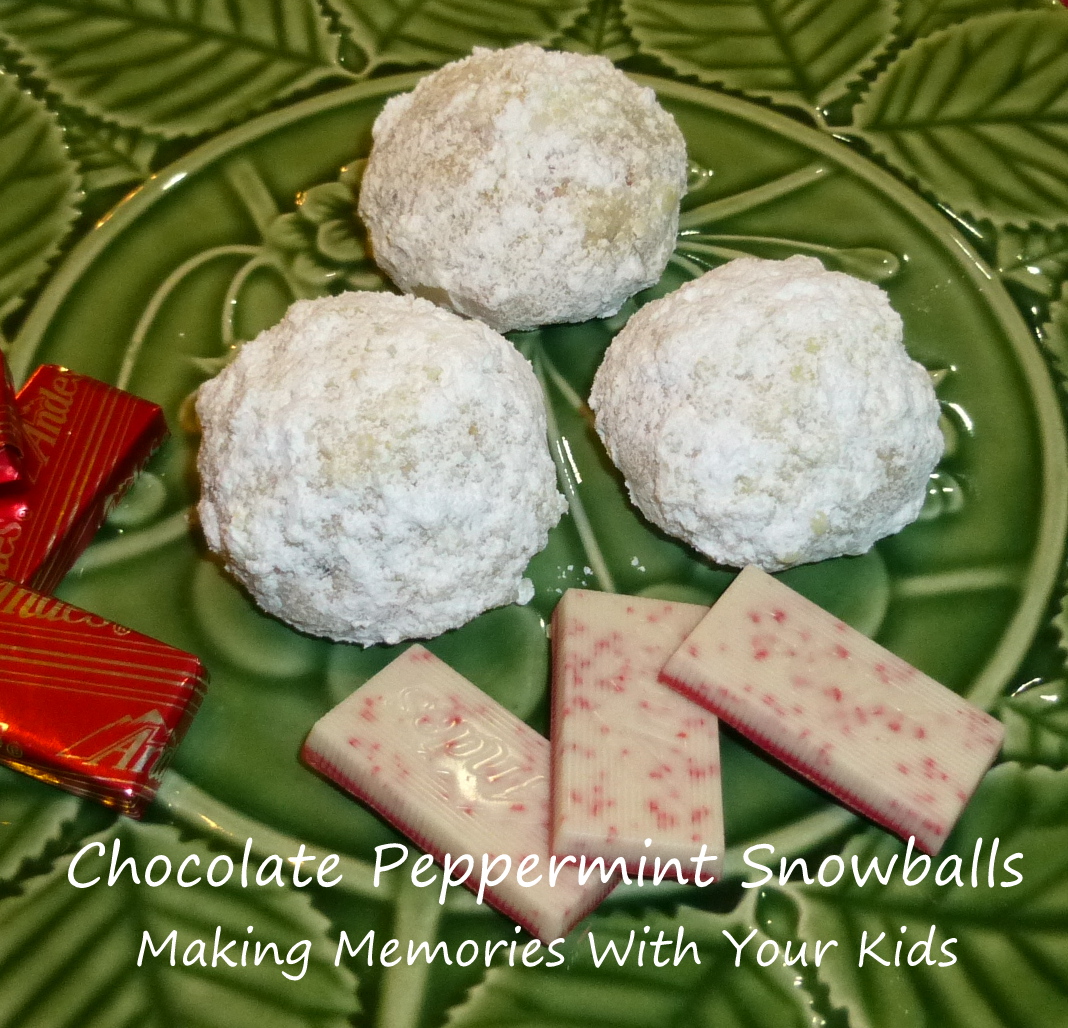 Chocolate Peppermint Snowballs {Secret Recipe Club) Making Memories