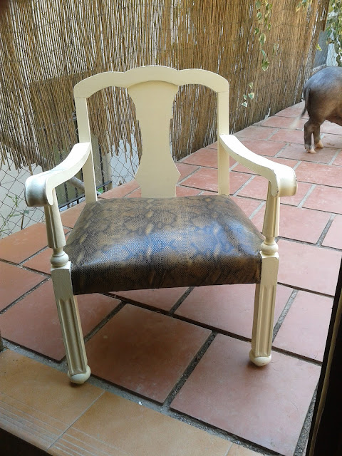 Decoupage, transfer y otras técnicas. restauración de muebles ... Banqueta creativo Bajas