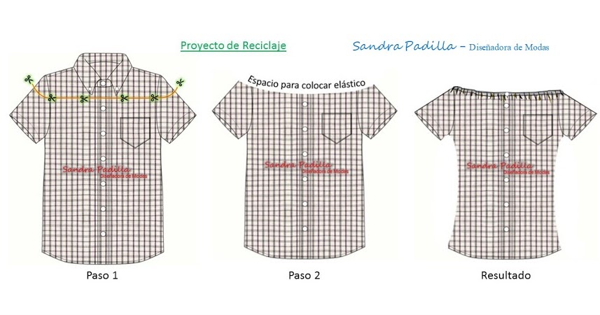 de camisa de hombre a blusa de mujer