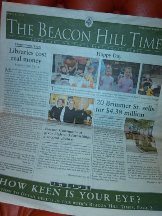 Boston Consignment click to THE BEACON HILL TIMES