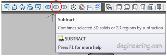 Gambar 03. Klik kiri subtract Gambar 03. Klik kiri subtract