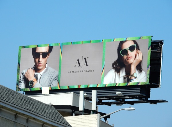 Armani Exchange Summer 2015 billboard Armani Exchange Summer 2015 billboard