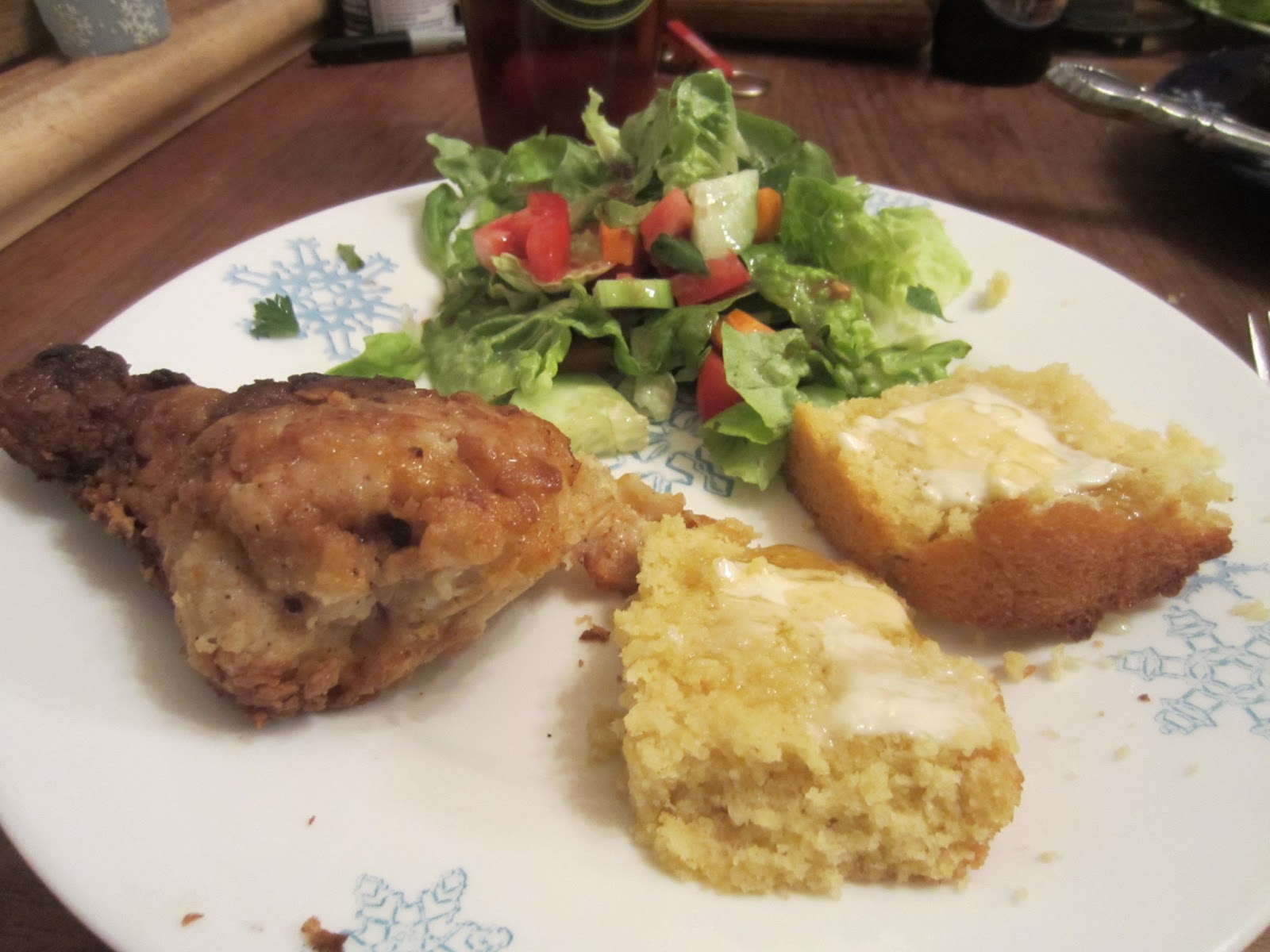 Sunday, dinner for two Shallow Fried Chicken