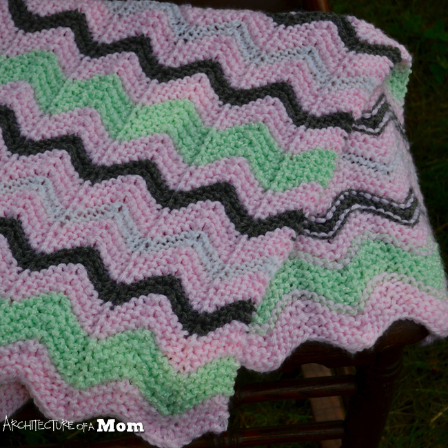Architecture of a Mom Sweet Knit Ripple Baby Blanket