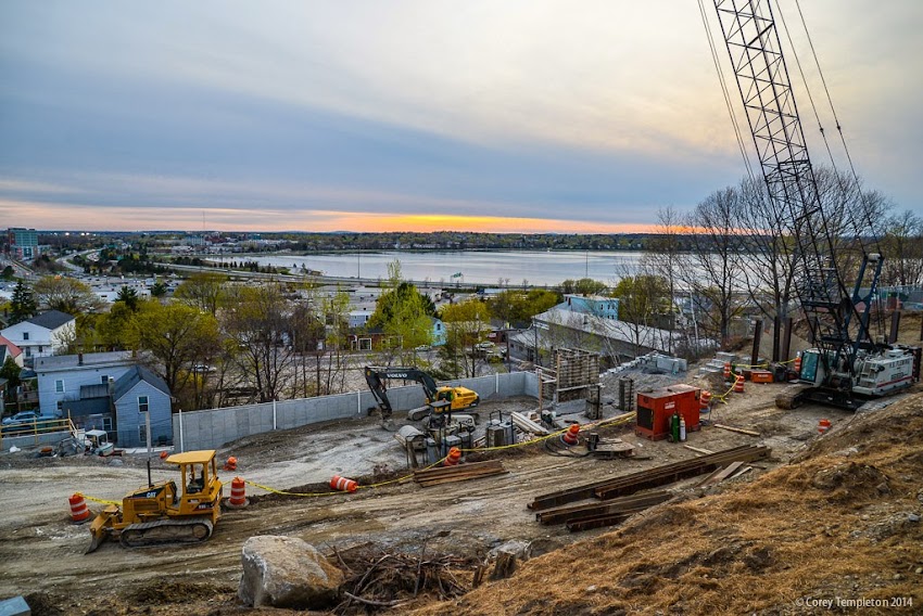 May 2014 Construction in Portland, Maine USA New Housing Munjoy Heights Photo by Corey Templeton