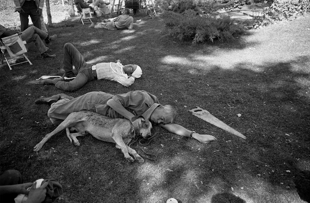 John Huston and Montgomery Clift