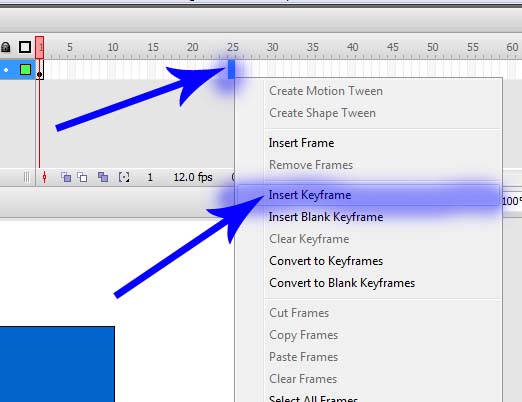 Insert Keyframe On Adobe Flash Insert Keyframe On Adobe Flash