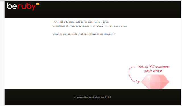 Notificación de cuenta confirmada de beruby