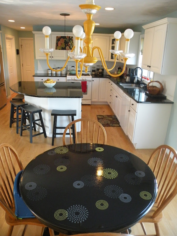 coffee and cocoa tea Kitchen table redo