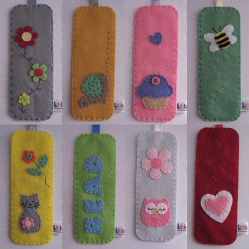 Little Wilds Felt bookmarks