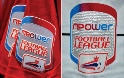 Npower Football League Football Shirt Sleeve Badge Patch 2010-2013