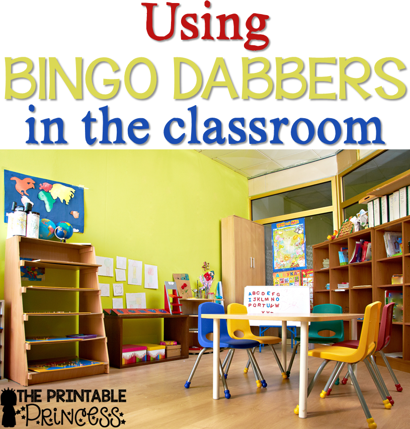 Using Bingo Dabbers in the Classroom {with a FREEBIE} The Printable