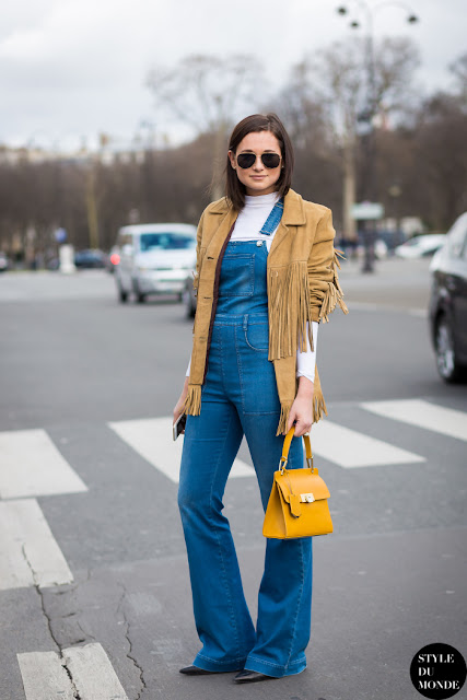 Street style peto vaquero Street style peto vaquero