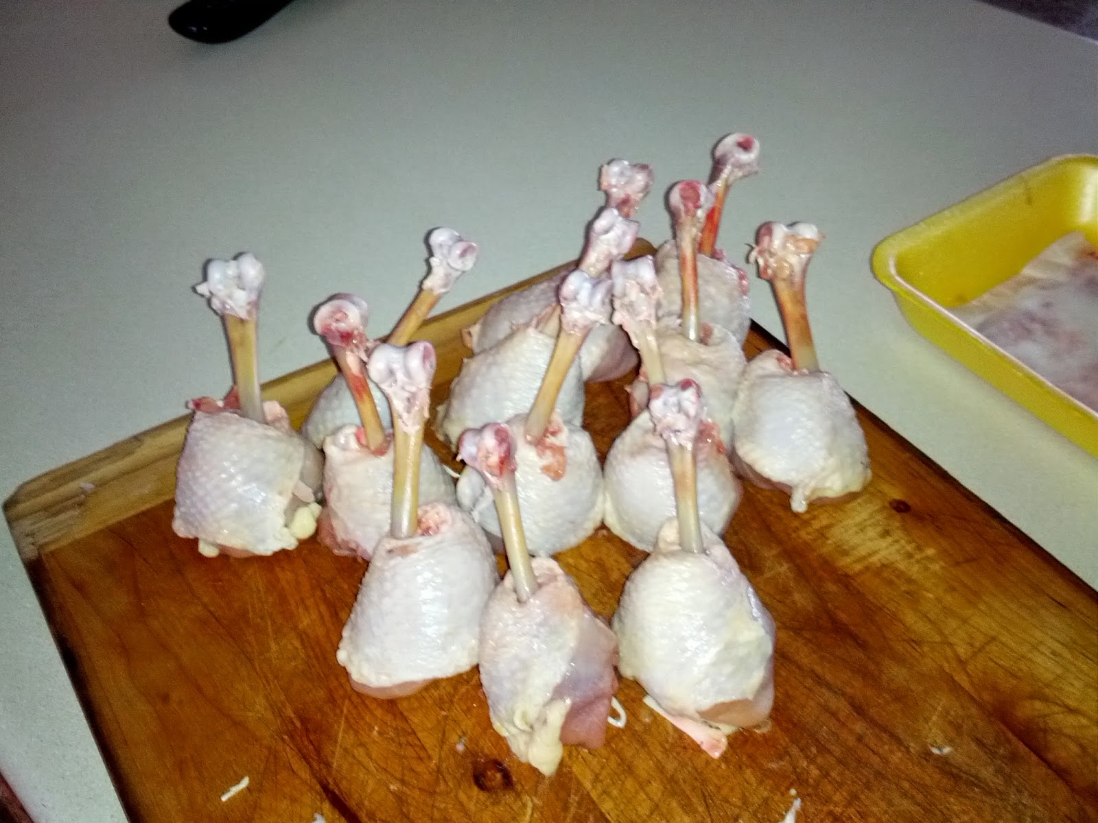 Luscious Launa's BBQ Lollipop Chicken Legs Practice Cook